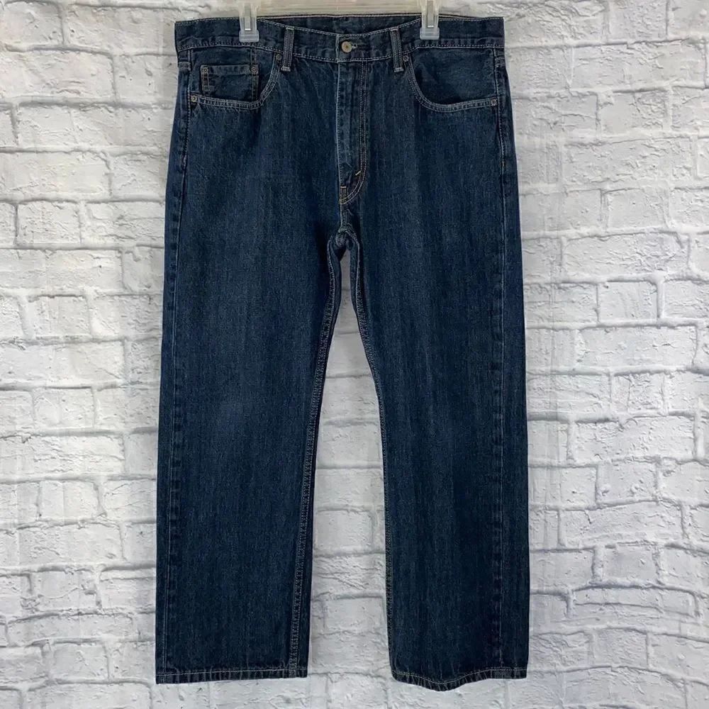 Levi Strauss straight leg blue jeans sz 38x30 men